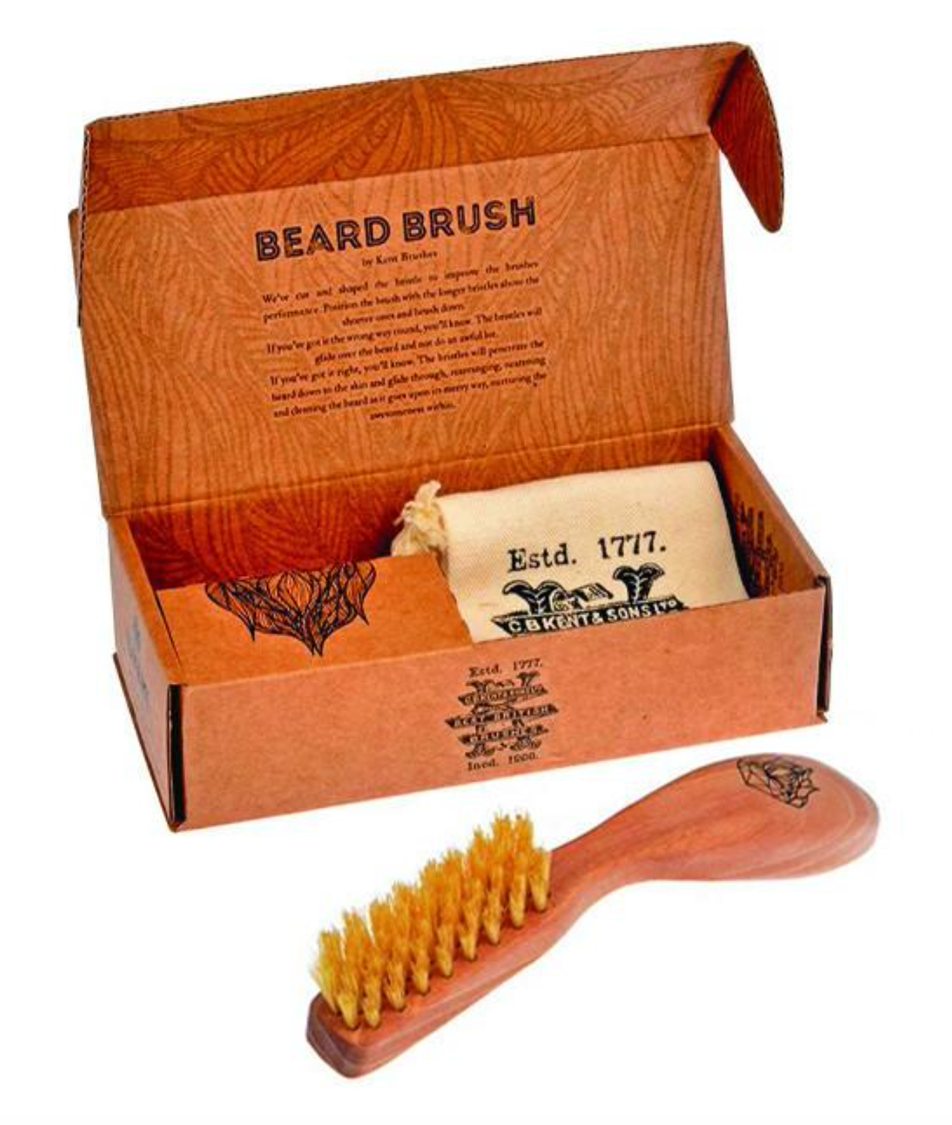 Kent Wooden Beard Brush - Bartigan & Stark